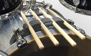 StickARK Drumstick Holder on PDP bass drum